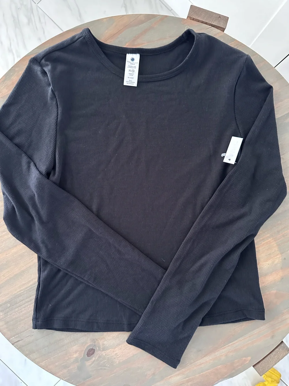 Ribbed Short Sleeve Tee Duo - Sage Green & Black - Picture 2 of 4